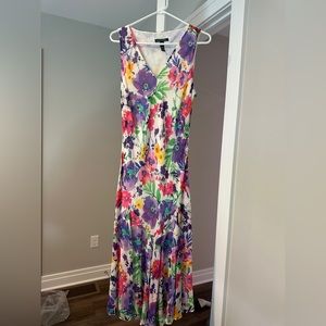 Lauren Ralph Lauren silk floral dress size 16